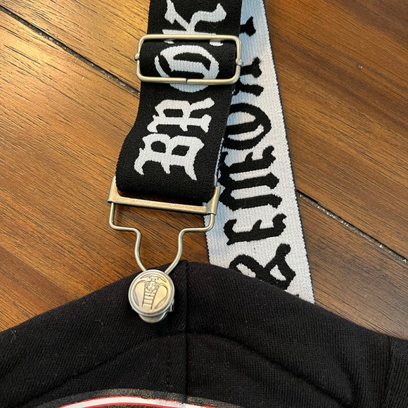 Broken Promises Road Black Front Snap Crop Tank Top Brand New w/Tags Sz S - Picture 5 of 8